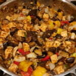 Aubergines & Tofu in Blackbean Sauce