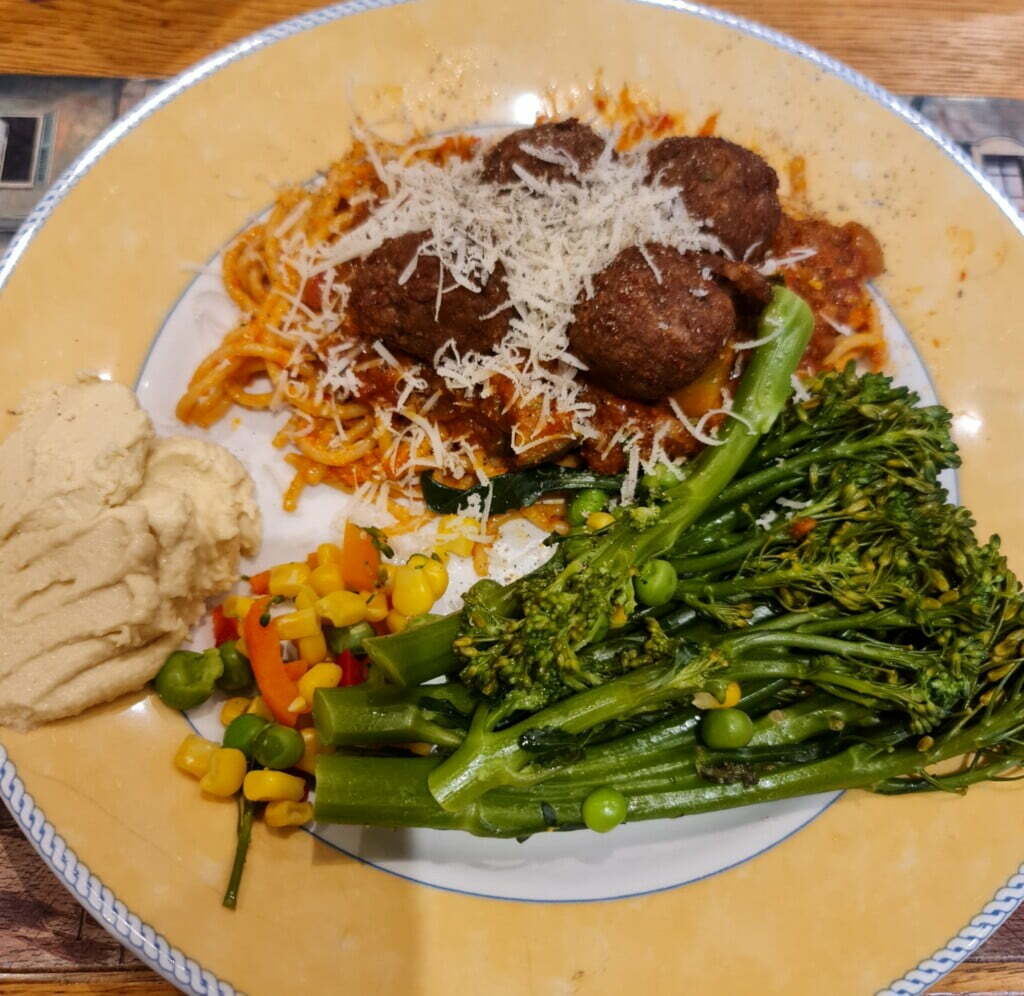 Spaghetti with Vegan Meatballs