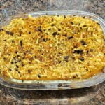 Vegan shepherd's pie cooked in the oven