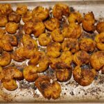 the roasted smashed BBQ spiced potatoes