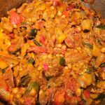 Moroccan ratatouille with tempeh