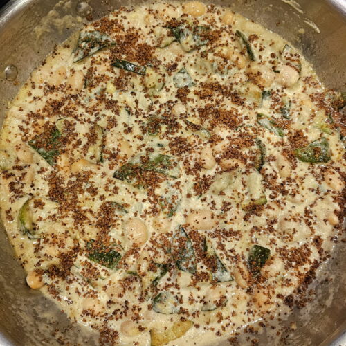 creamy courgette & butterbean bake