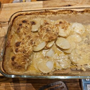 partly served dauphinoise potatoes
