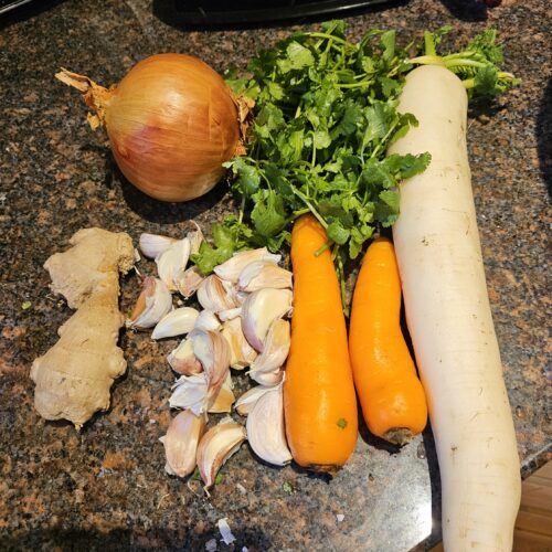 various veggies can be used