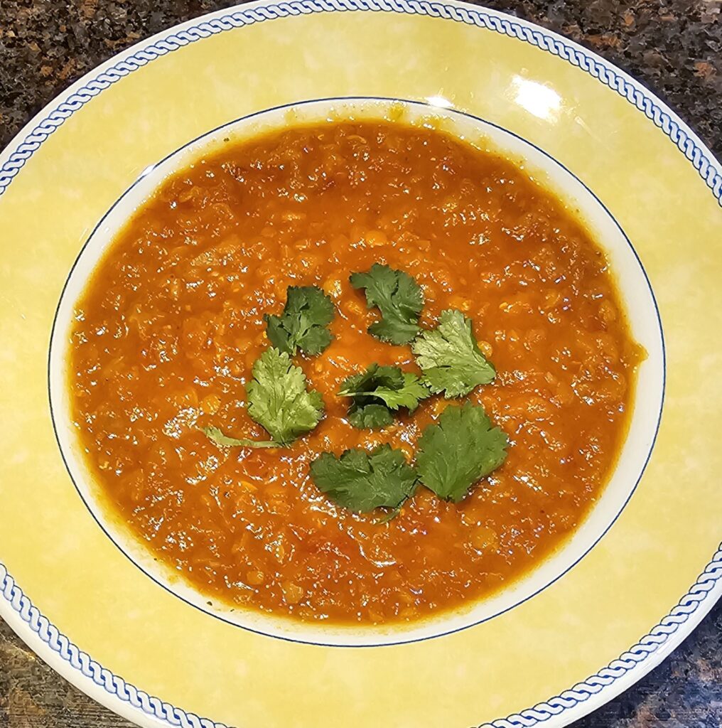 Roasted Tomato & Lentil Soup